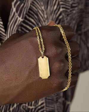 Luvéllin® Halskette aus 925 Sterling Silber mit 18K Gold Veredelung – wasserfest, hypoallergen und luxuriöses Schmuckstück für Herren & Damen