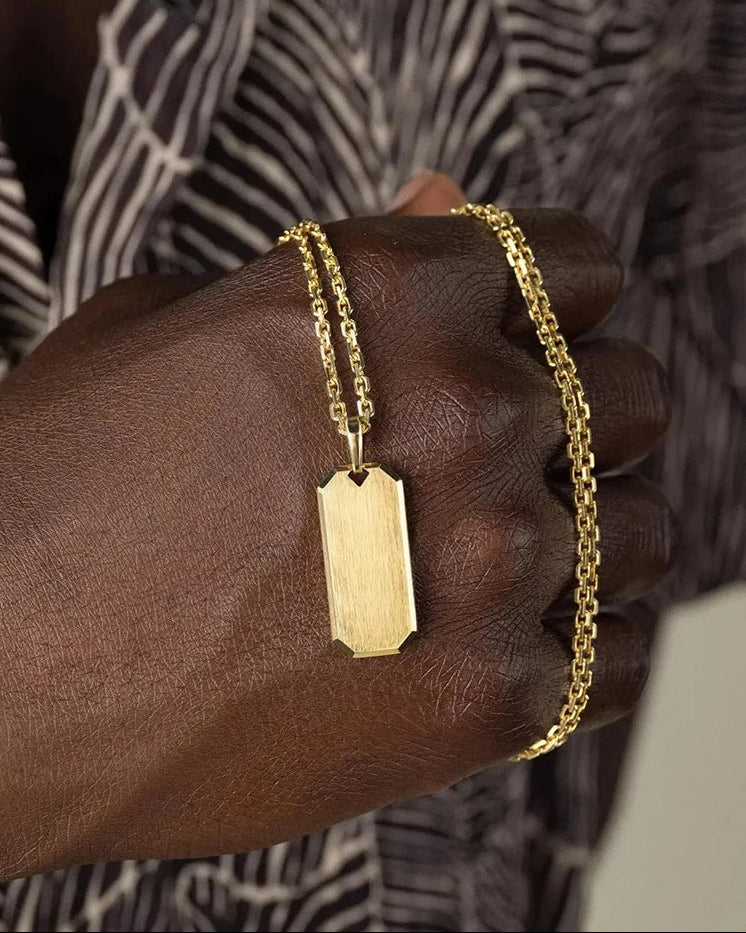 Luvéllin® Halskette aus 925 Sterling Silber mit 18K Gold Veredelung – wasserfest, hypoallergen und luxuriöses Schmuckstück für Herren & Damen